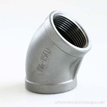 Investment Casting Stainless Steel Screwed 45 Degree Elbow